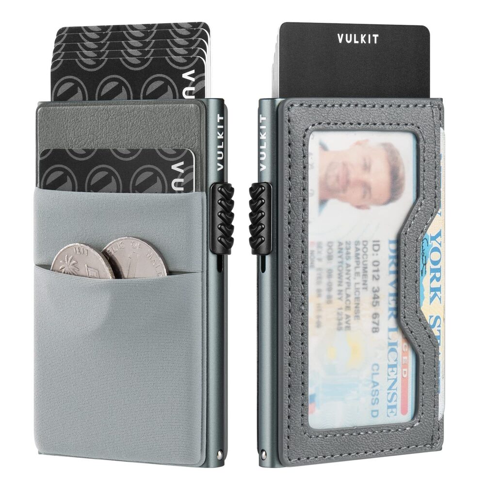 7945 Minimalist Wallet with ID Window & EDC Pocket Pop Up Card Holder RFID